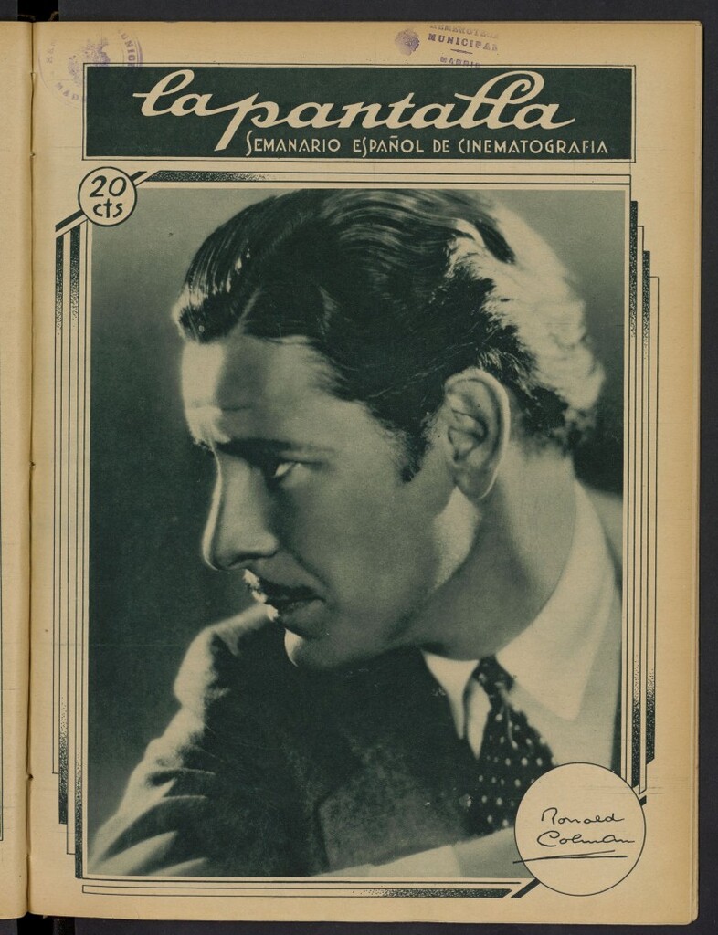 Miniatura de La Pantalla: semanario español de cinematografía del 11 de noviembre de 1928