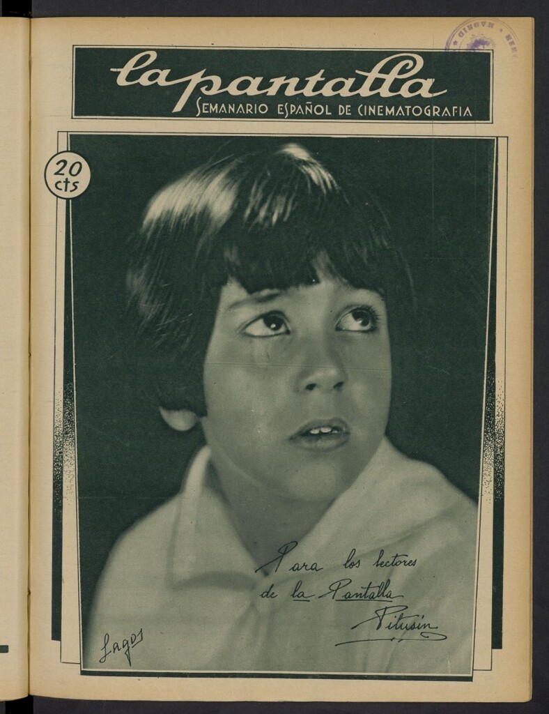 Miniatura de La Pantalla: semanario español de cinematografía del 9 de diciembre de 1928