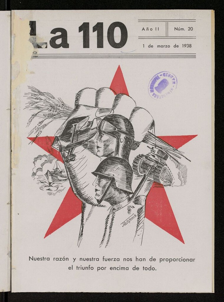 Miniatura de La 110: órgano de la 110 Brigada Mixta del 1 de marzo de 1938
