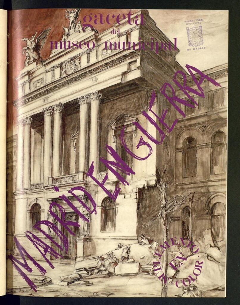 Miniatura de Gaceta del Museo Municipal de noviembre de 1986: Madrid en guerra: suplemento en color