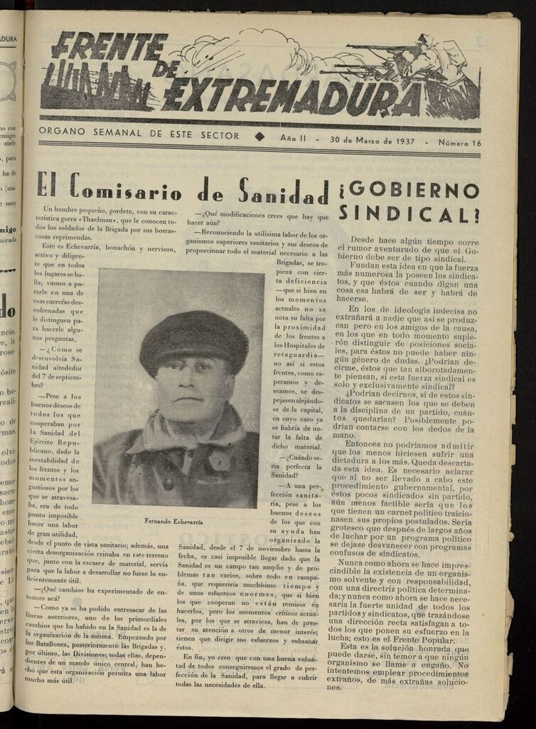 Miniatura de Frente de Extremadura (Madrid, 1936) del 30 de marzo de 1937