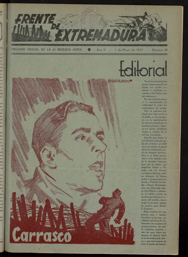Miniatura de Frente de Extremadura (Madrid, 1936) del 1 de mayo de 1937