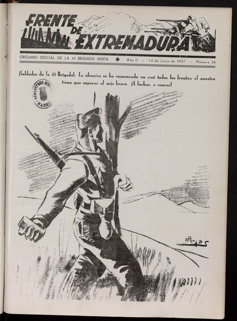 Miniatura de Frente de Extremadura (Madrid, 1936) del 14 de junio de 1937