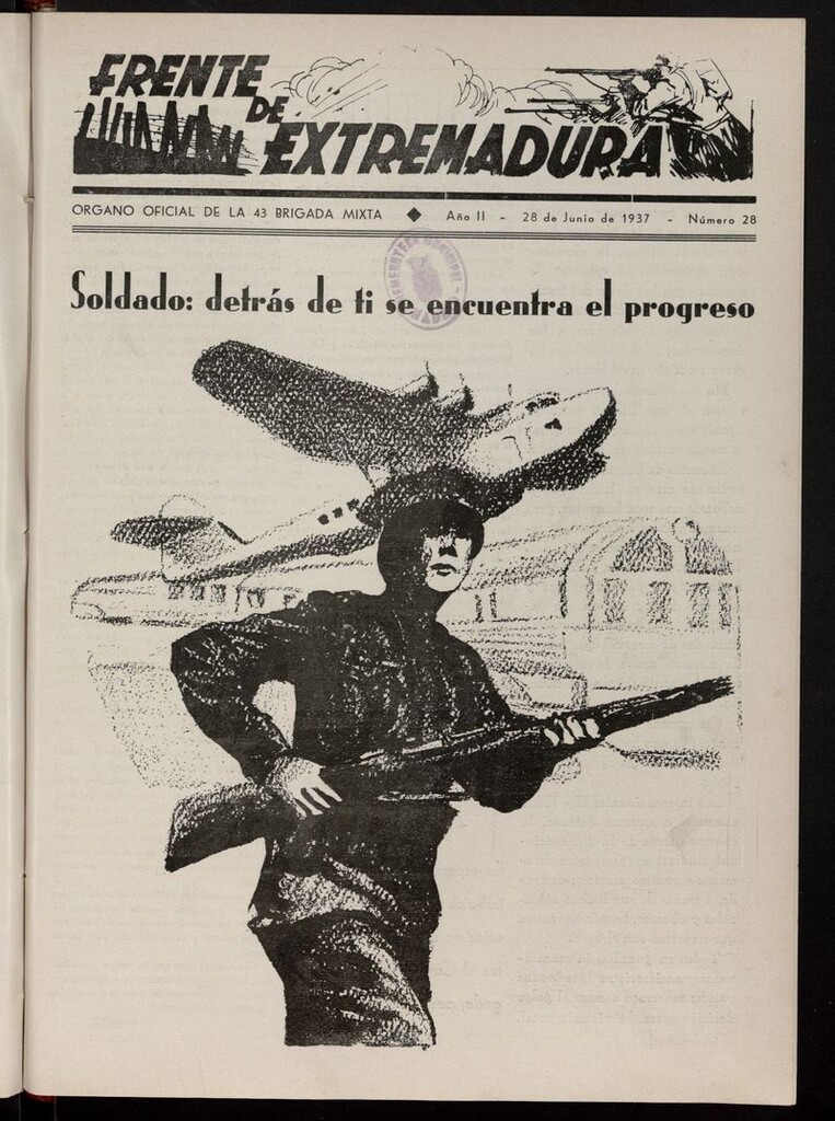 Miniatura de Frente de Extremadura (Madrid, 1936) del 28 de junio de 1937