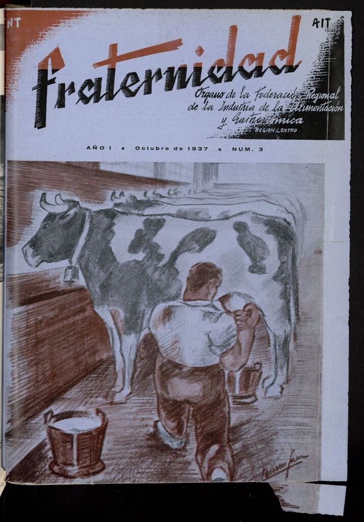 Miniatura de Fraternidad : Órgano de la Federación Regional de la Industria de la Alimentación… de octubre de 1937