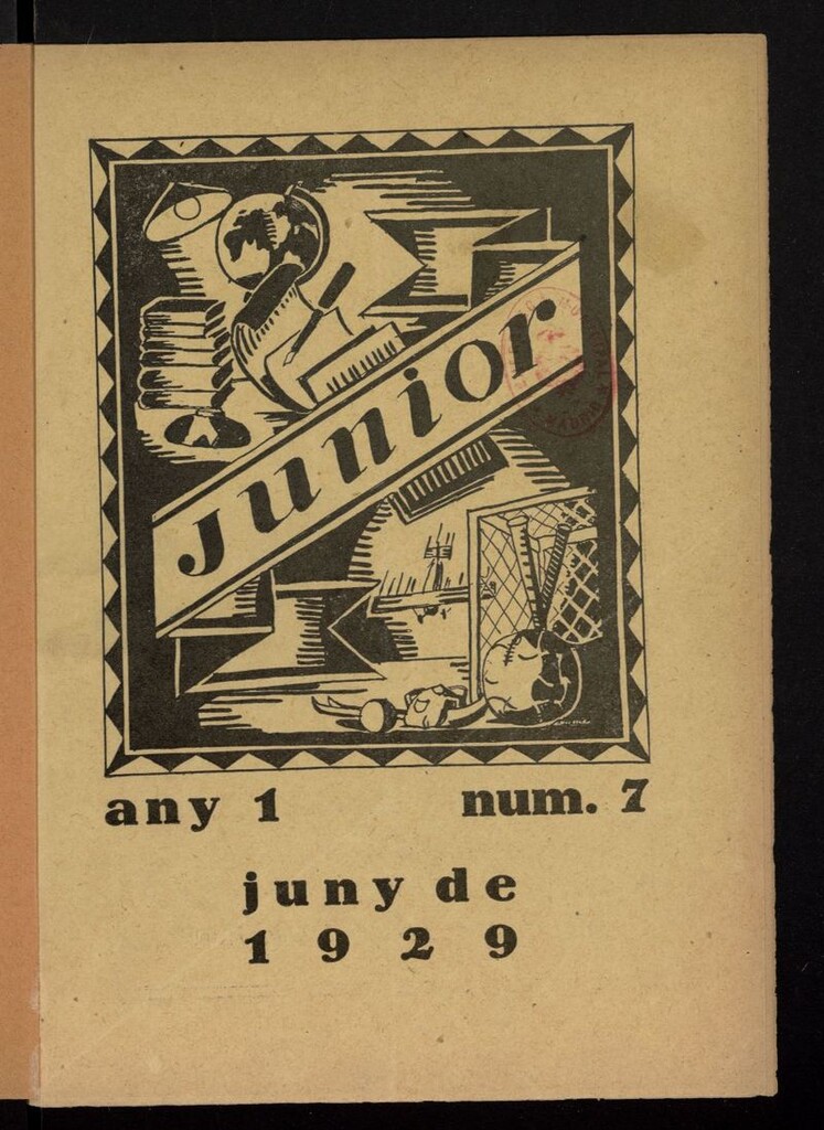 Miniatura de Junior (Barcelona, 1929) de junio de 1929