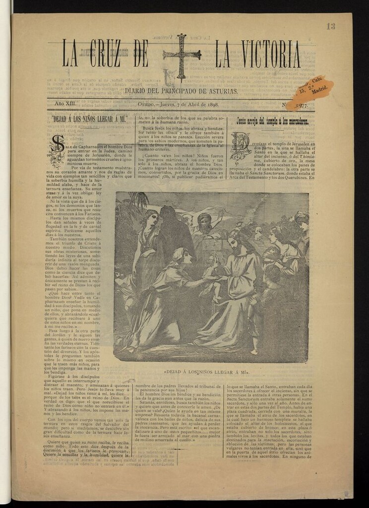 Miniatura de La Cruz de la Victoria del 7 de abril de 1898