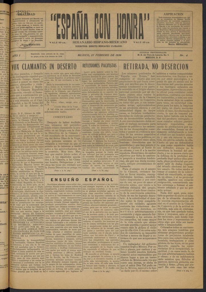 Miniatura de España con Honra del 27 de febrero de 1936