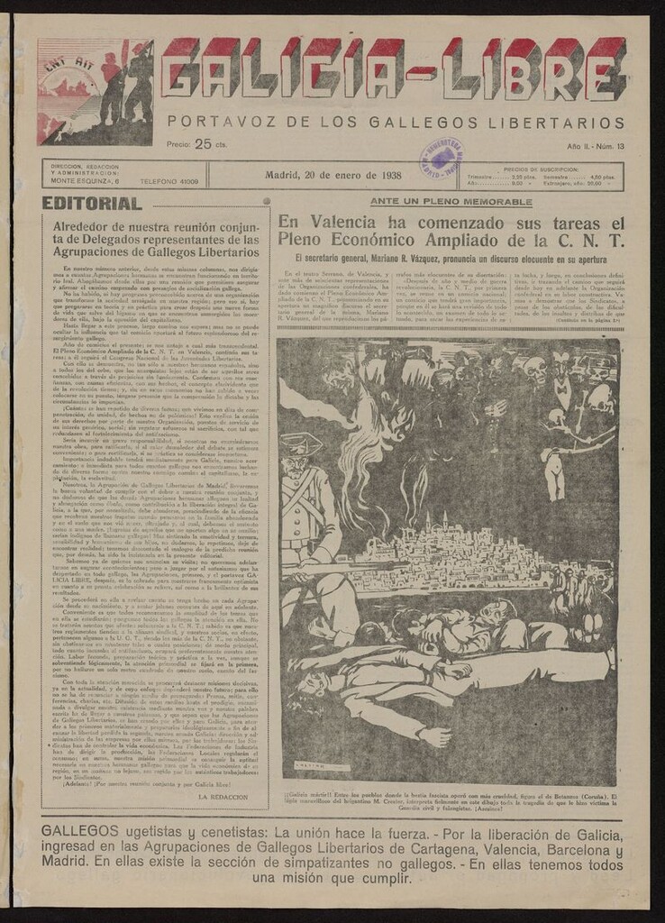 Miniatura de Galicia Libre del 20 de enero de 1938