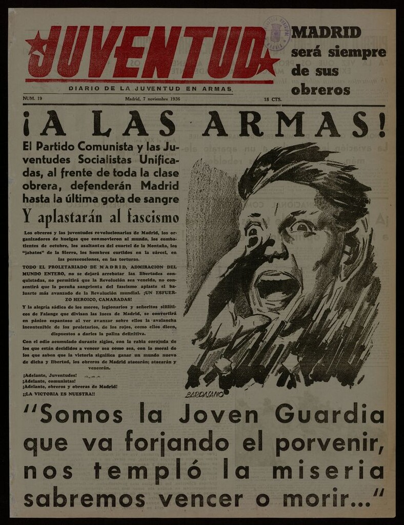 Miniatura de Juventud: diario de la juventud en armas del 7 de noviembre de 1936