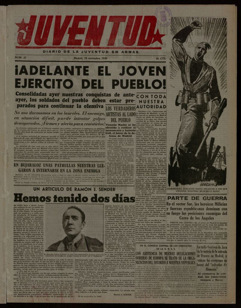 Miniatura de Juventud: diario de la juventud en armas del 15 de noviembre de 1936