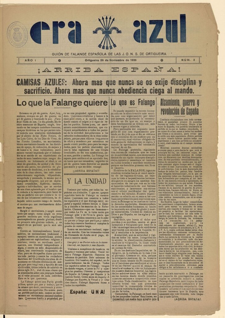 Miniatura de Era Azul del 26 de noviembre de 1936