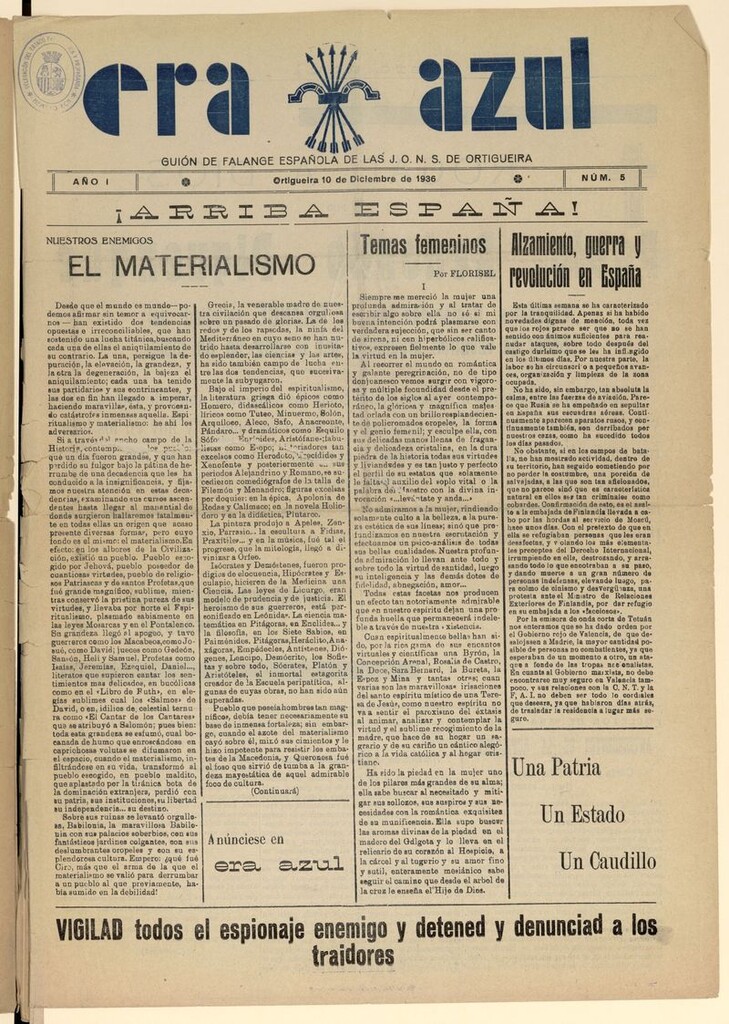 Miniatura de Era Azul del 10 de diciembre de 1936