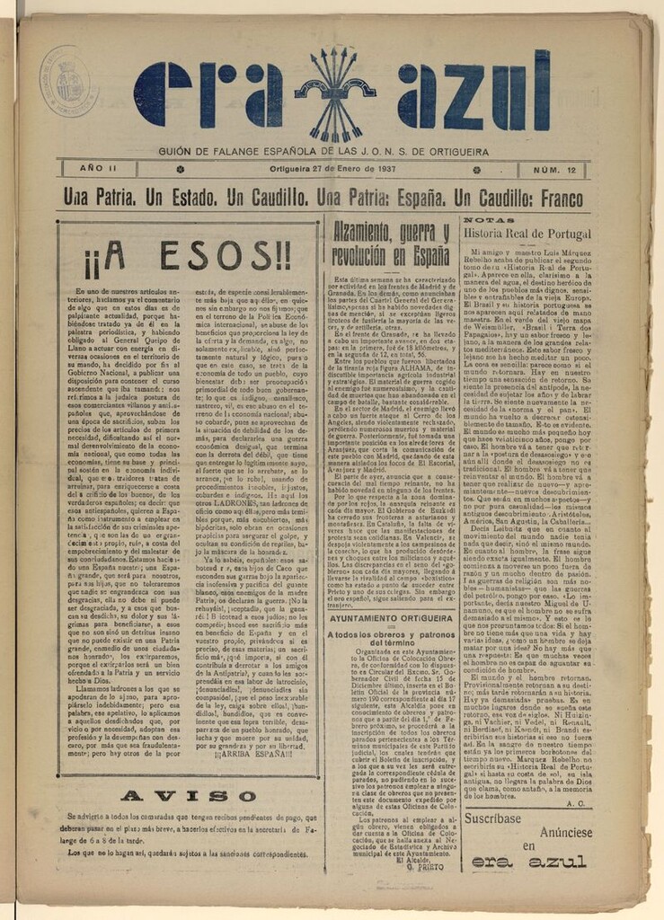 Miniatura de Era Azul del 27 de enero de 1937