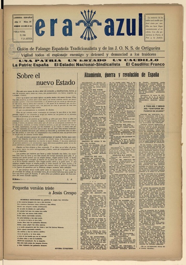 Miniatura de Era Azul del 13 de mayo de 1937