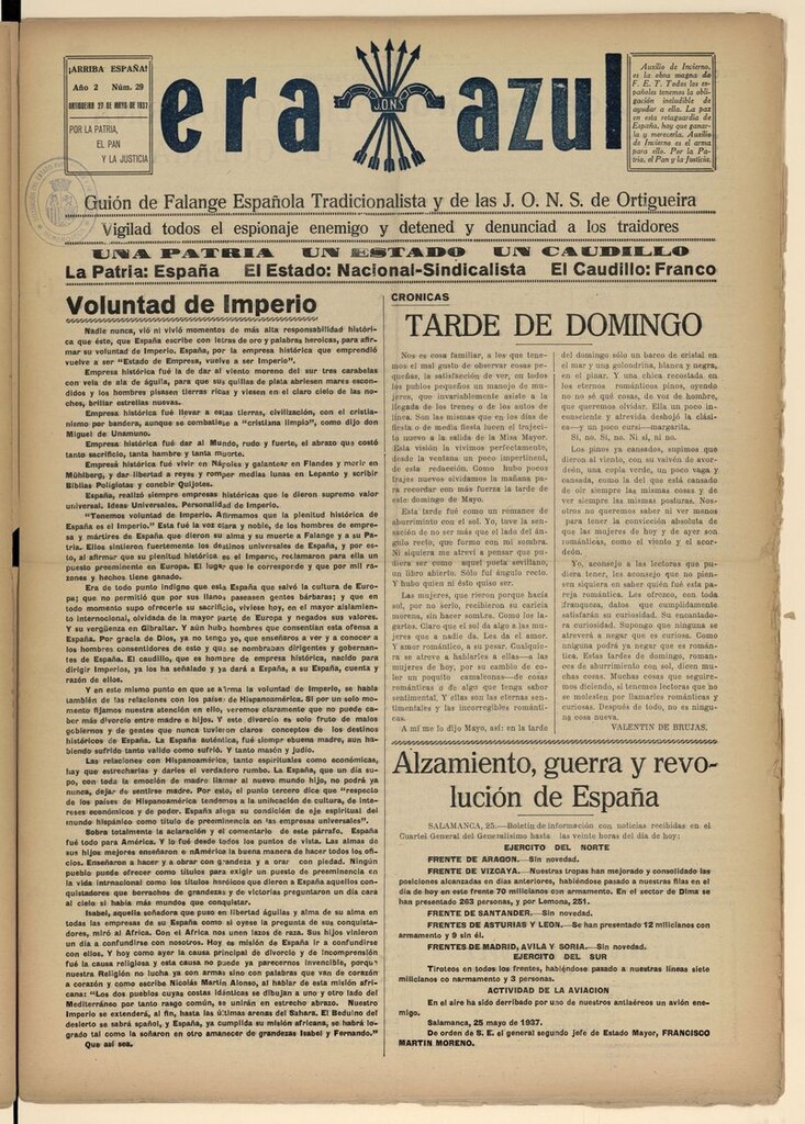Miniatura de Era Azul del 27 de mayo de 1937