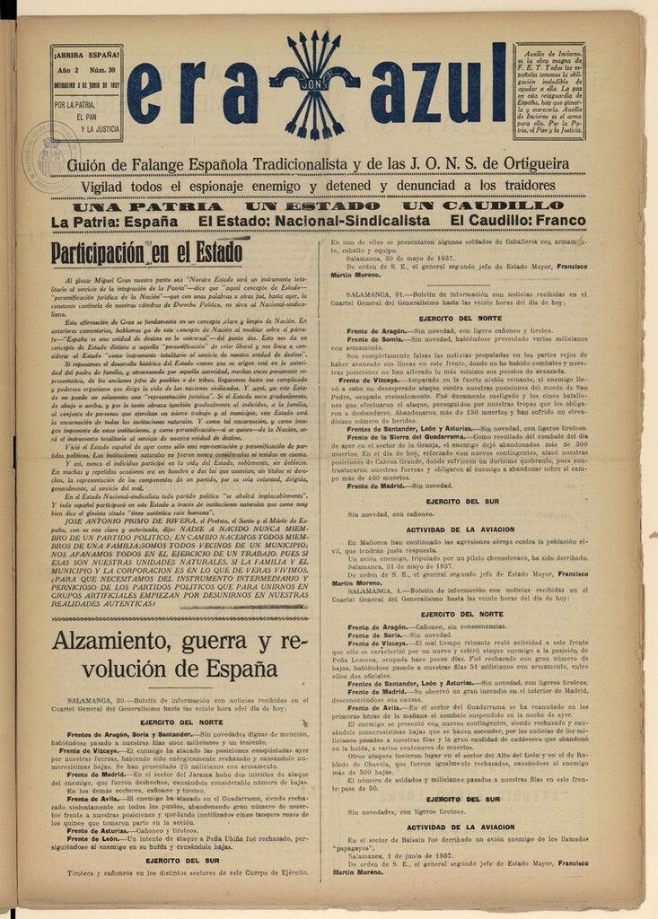 Miniatura de Era Azul del 3 de junio de 1937