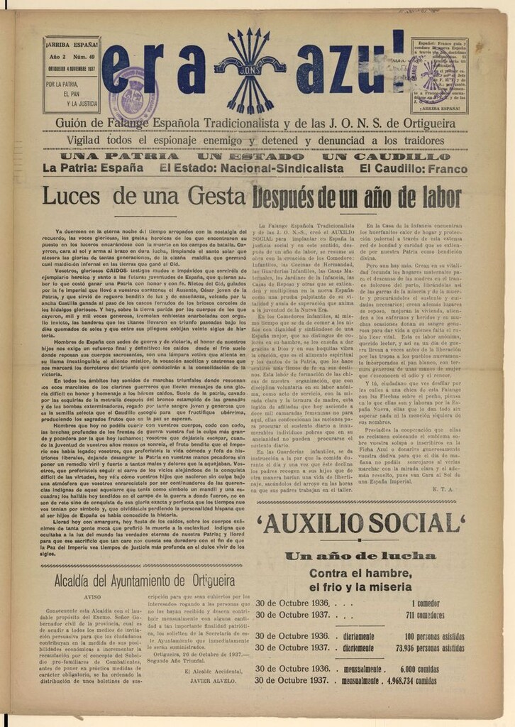 Miniatura de Era Azul del 4 de noviembre de 1937