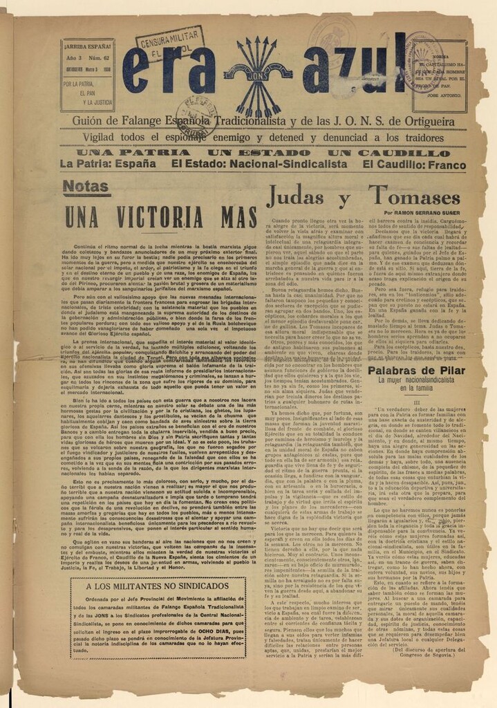 Miniatura de Era Azul del 5 de marzo de 1938