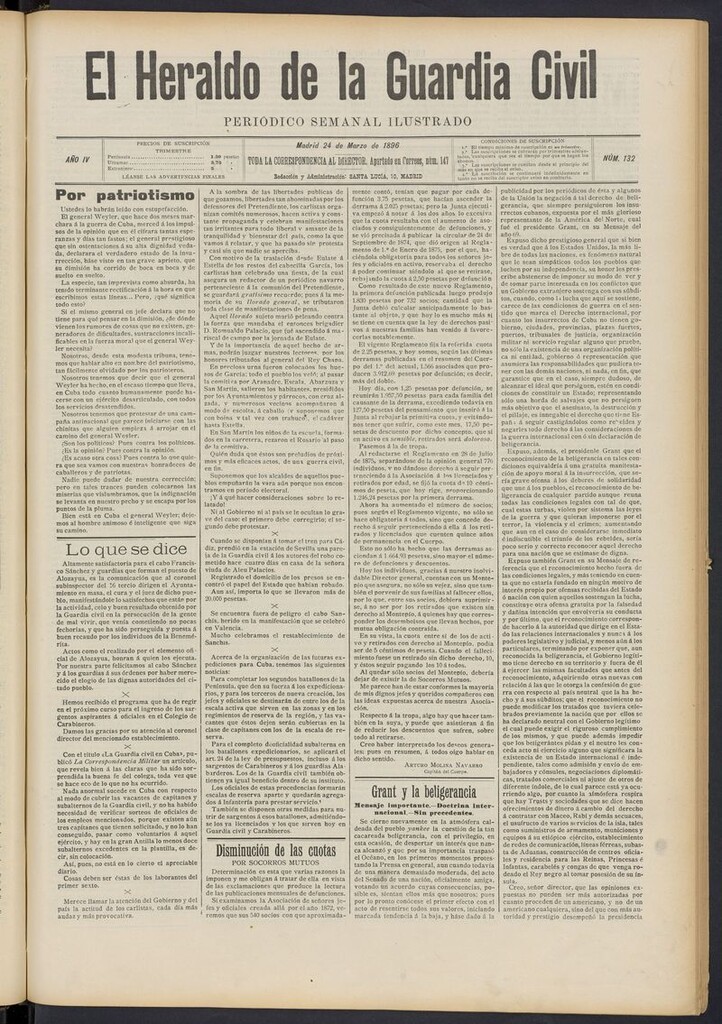 Miniatura de Heraldo de la Guardia Civil del 24 de marzo de 1896