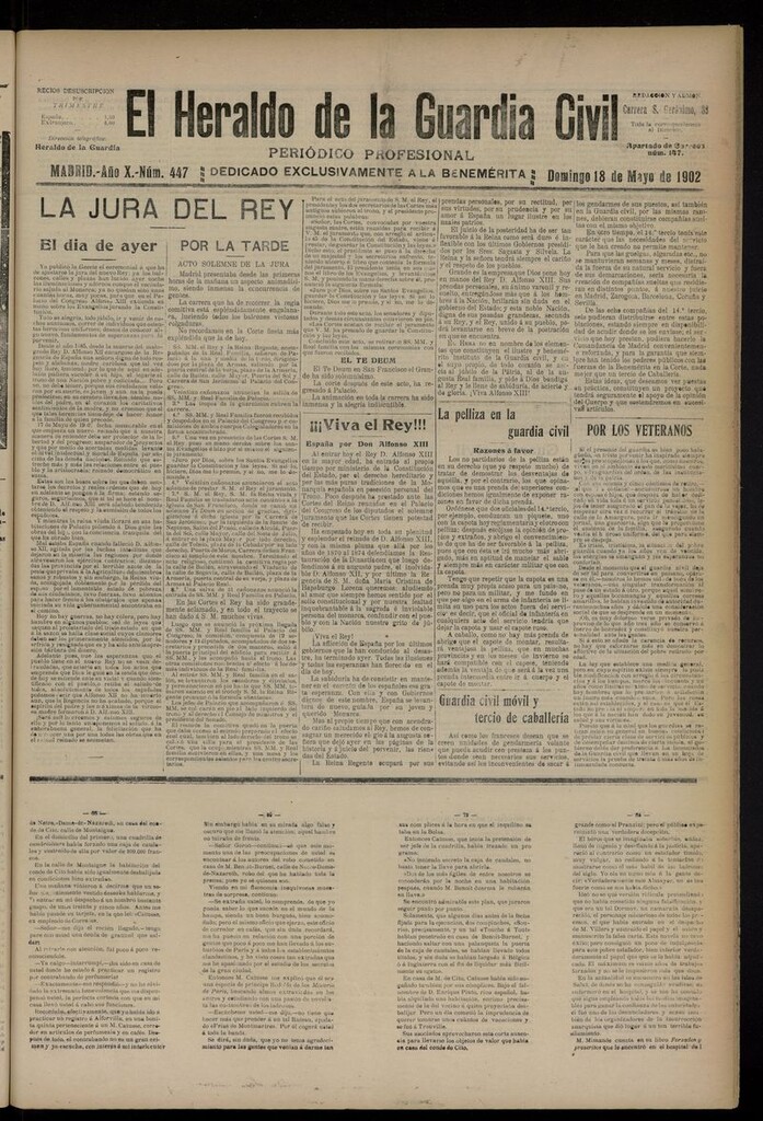 Miniatura de Heraldo de la Guardia Civil del 18 de mayo de 1902