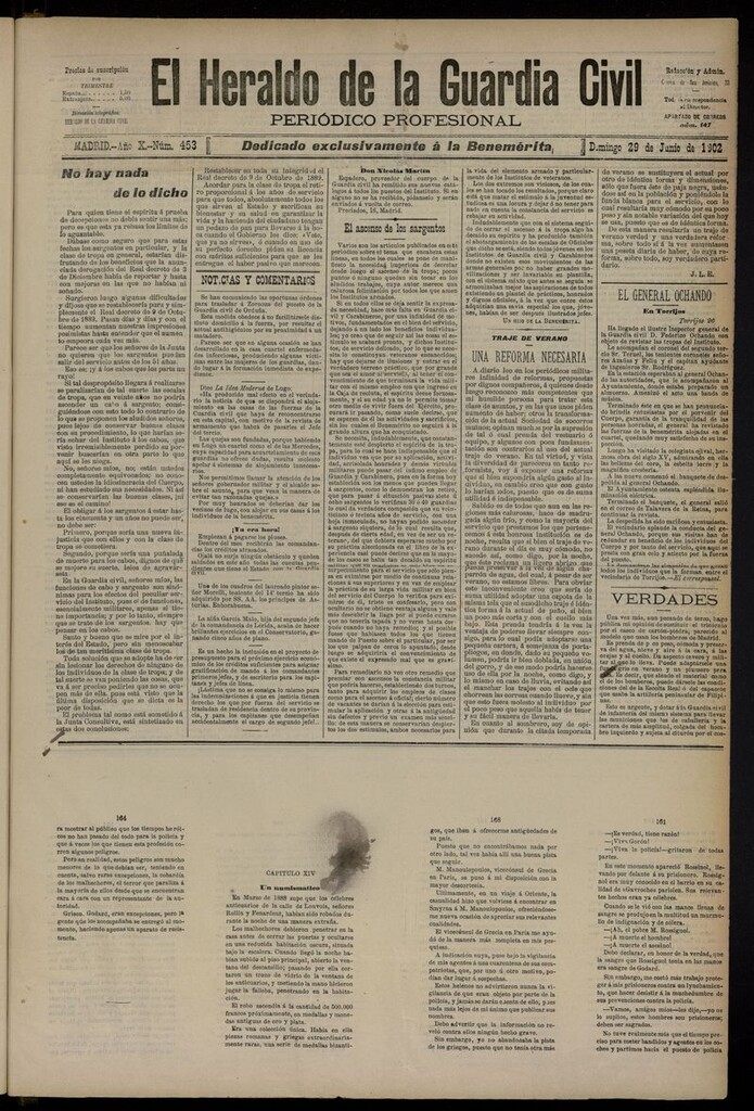 Miniatura de Heraldo de la Guardia Civil del 29 de junio de 1902
