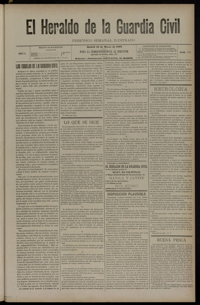 Miniatura de Heraldo de la Guardia Civil del 16 de marzo 1897