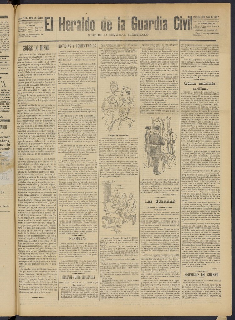 Miniatura de Heraldo de la Guardia Civil del 25 de julio de 1897