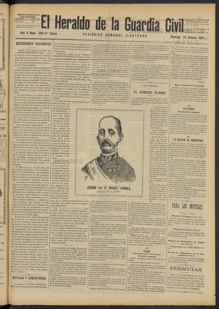 Miniatura de Heraldo de la Guardia Civil del 24 de octubre de 1897