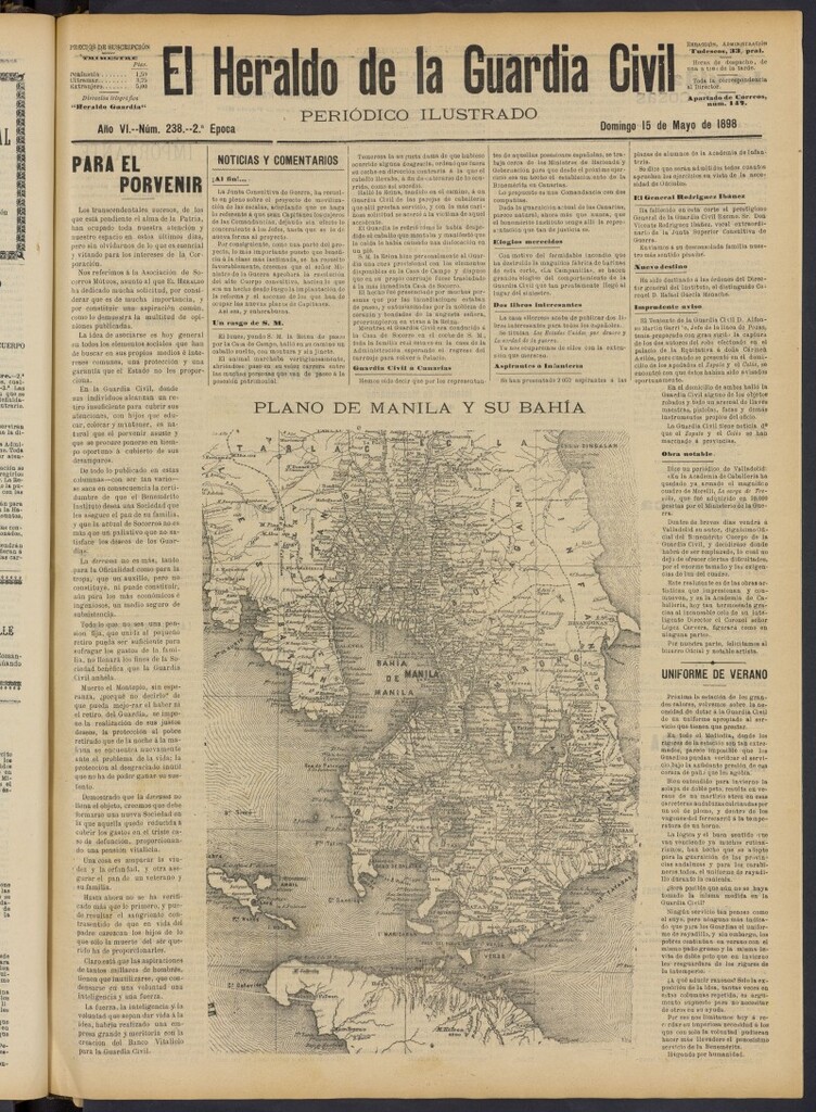 Miniatura de Heraldo de la Guardia Civil del 15 de mayo de 1898