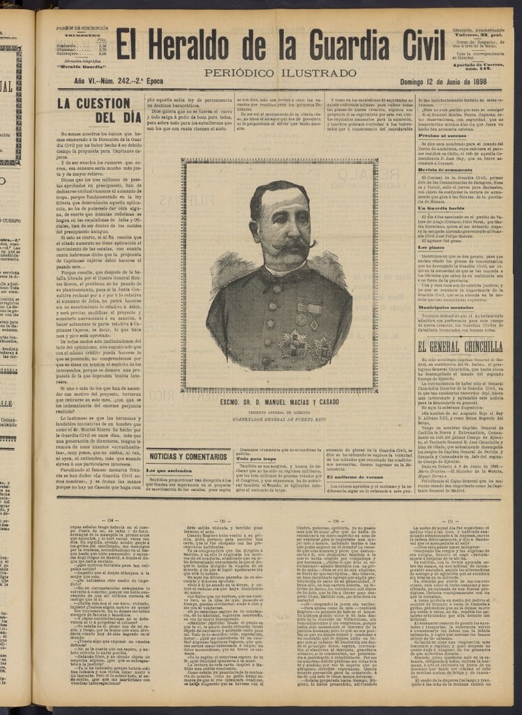 Miniatura de Heraldo de la Guardia Civil del 12 de junio de 1898