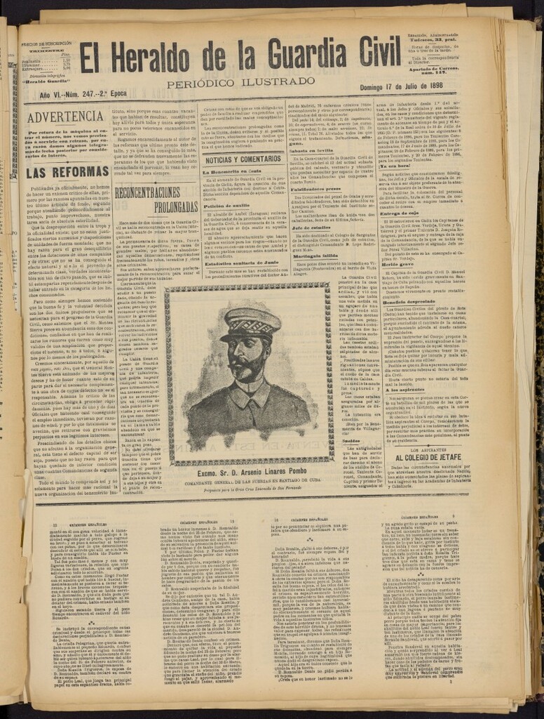 Miniatura de Heraldo de la Guardia Civil del 17 de julio de 1898