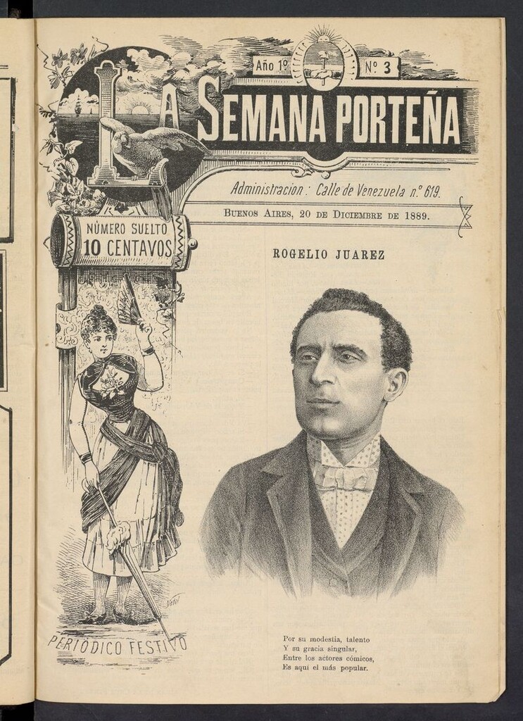 Miniatura de La Semana Porteña: Periódico festivo del 20 de diciembre de 1889