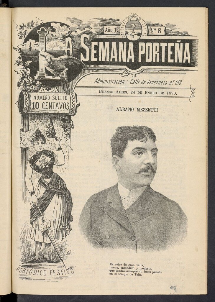 Miniatura de La Semana Porteña: Periódico festivo del 24 de enero de 1890