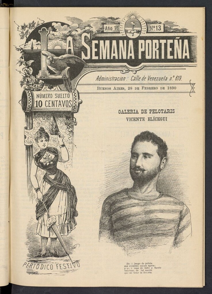 Miniatura de La Semana Porteña: Periódico festivo del 28 de febrero de 1890