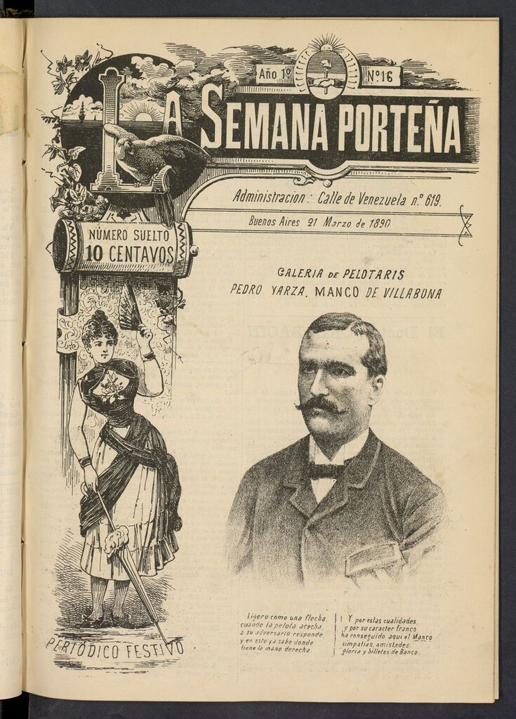 Miniatura de La Semana Porteña: Periódico festivo del 21 de marzo de 1890