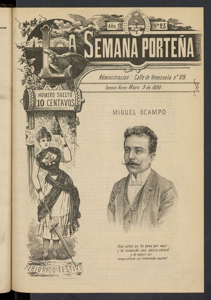 Miniatura de La Semana Porteña: Periódico festivo del 9 de mayo de 1890
