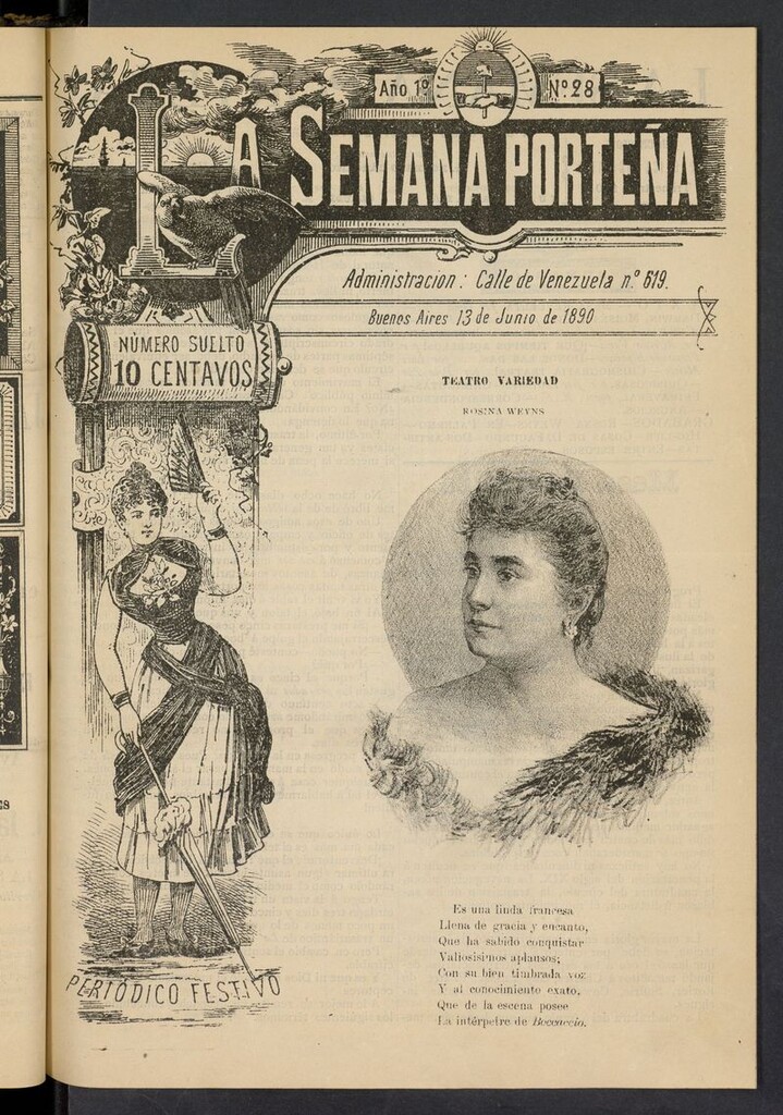 Miniatura de La Semana Porteña: Periódico festivo del 13 de junio de 1890
