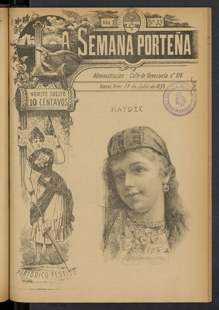 Miniatura de La Semana Porteña: Periódico festivo del 18 de julio de 1890