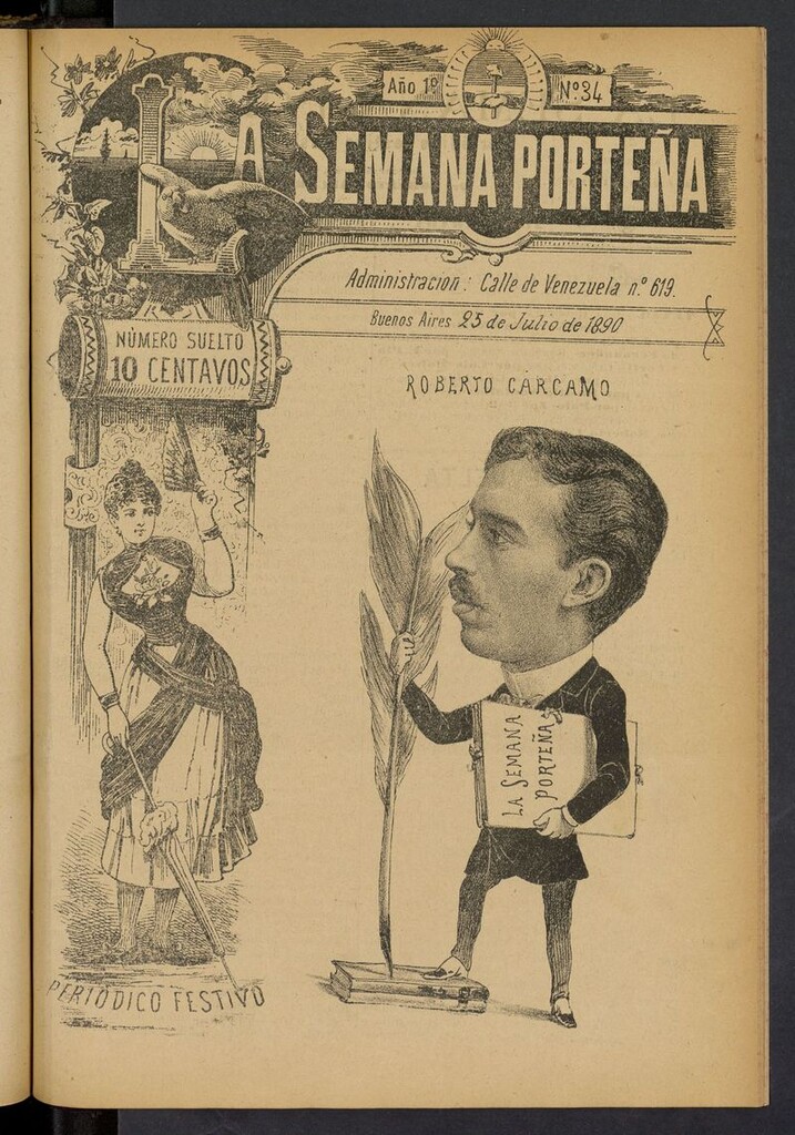 Miniatura de La Semana Porteña: Periódico festivo del 25 de julio de 1890