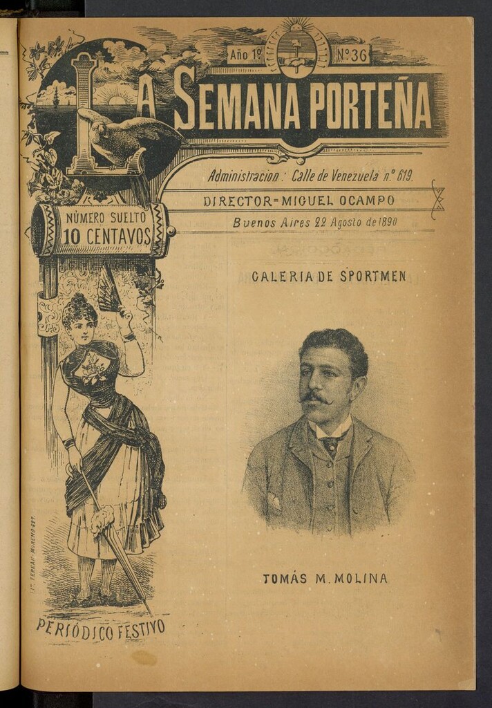 Miniatura de La Semana Porteña: Periódico festivo del 22 de agosto de 1890