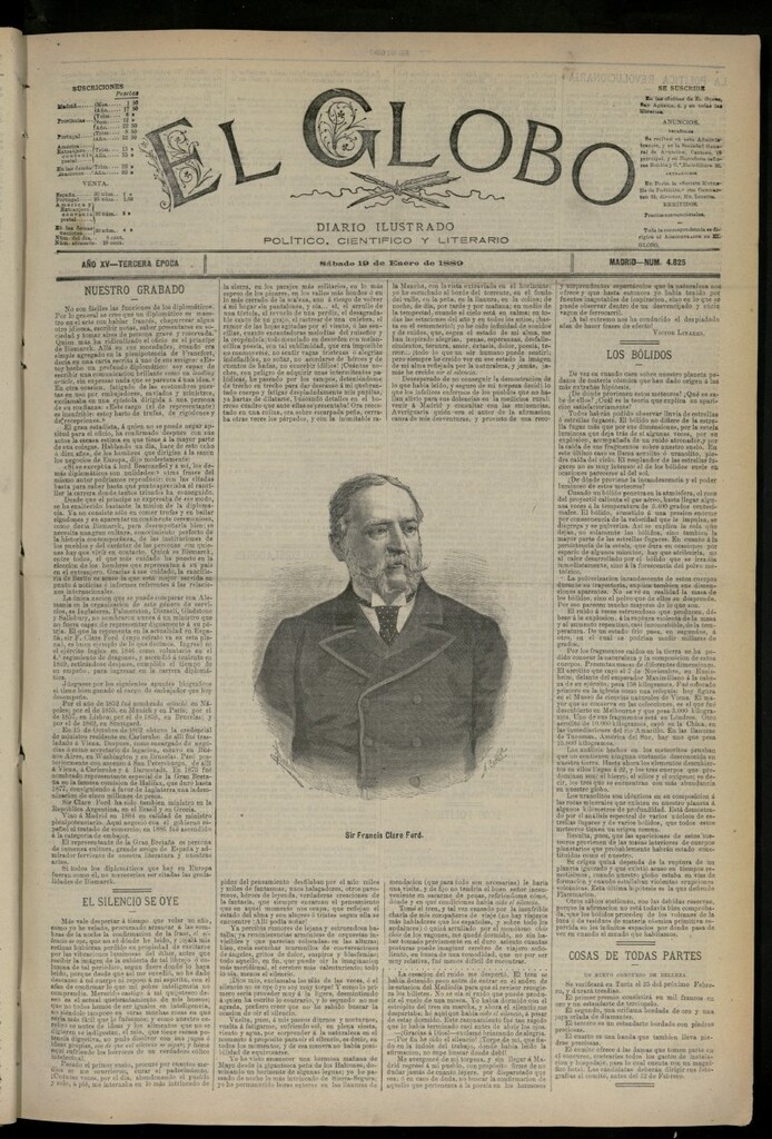 Miniatura de El Globo : diario ilustrado del 19 de enero de 1889, nº 4825