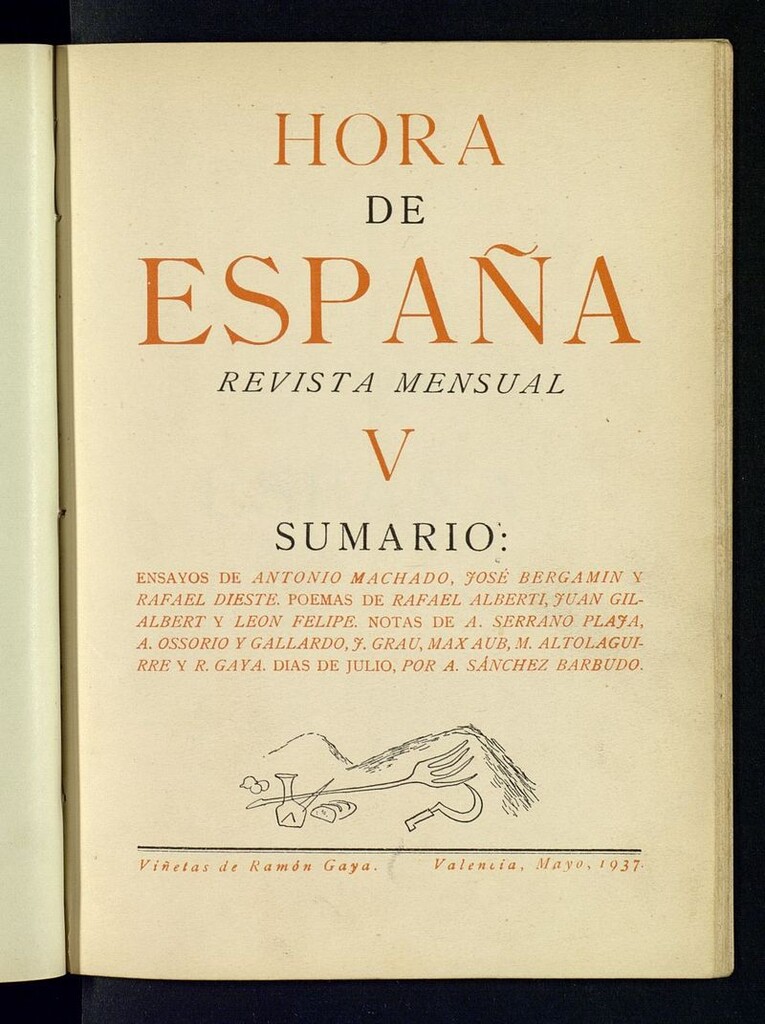 Miniatura de Hora de España de mayo de 1937