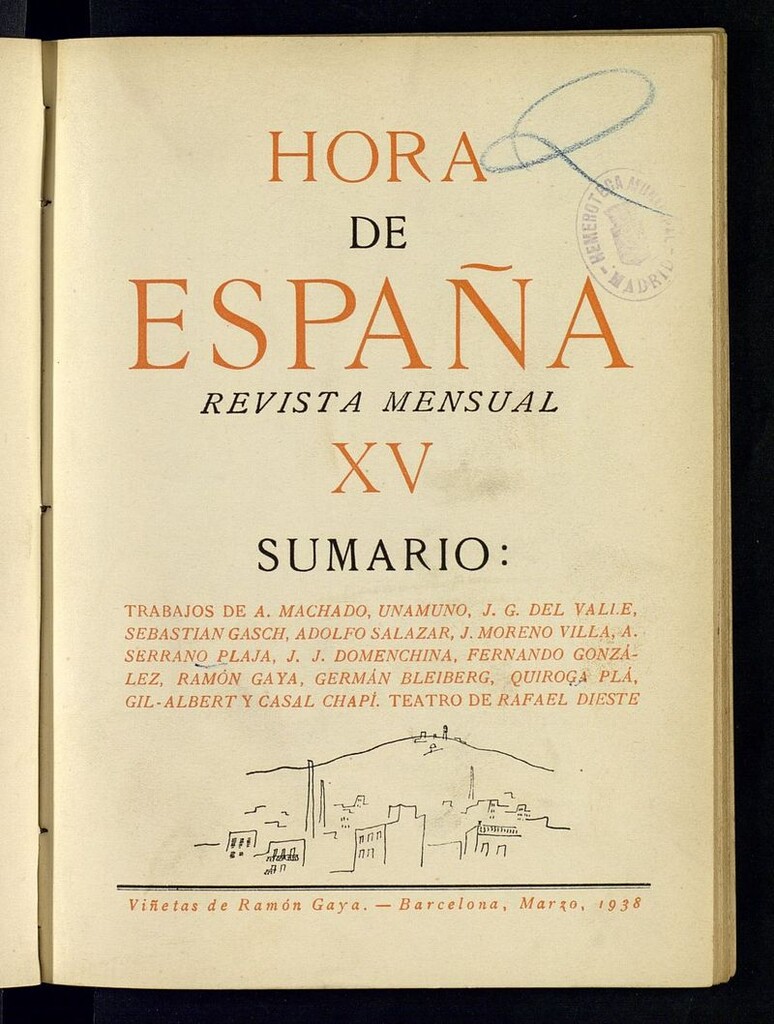 Miniatura de Hora de España de marzo de 1938