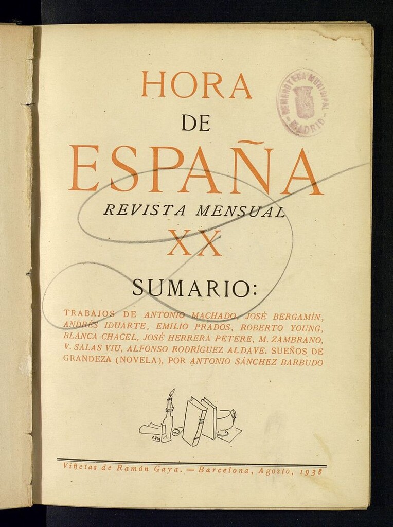 Miniatura de Hora de España de agosto de 1938