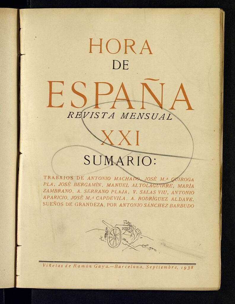 Miniatura de Hora de España de septiembre de 1938