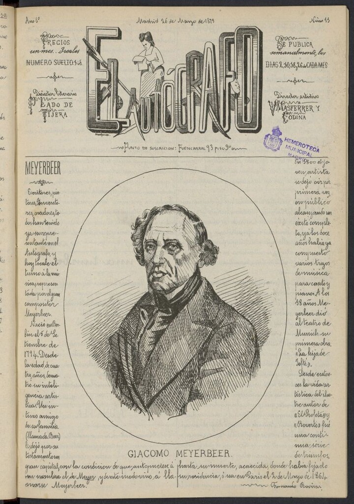 Miniatura de EL Autógrafo del 26 de marzo de 1873, nº 11