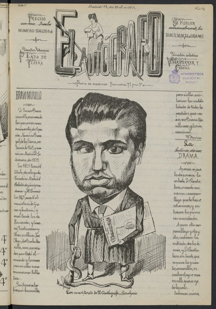 Miniatura de EL Autógrafo del 18 de abril de 1873, nº 14