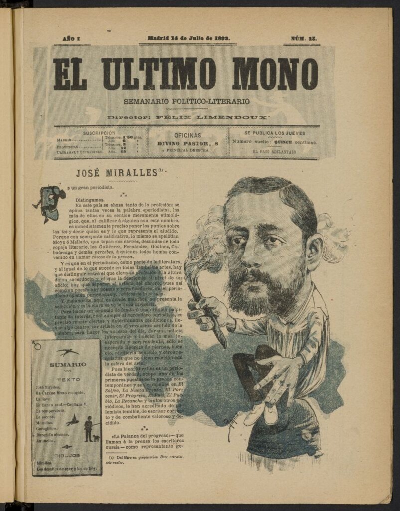 Miniatura de El último mono: impresiones dinamiteras del 14 de julio de 1892, nº 15