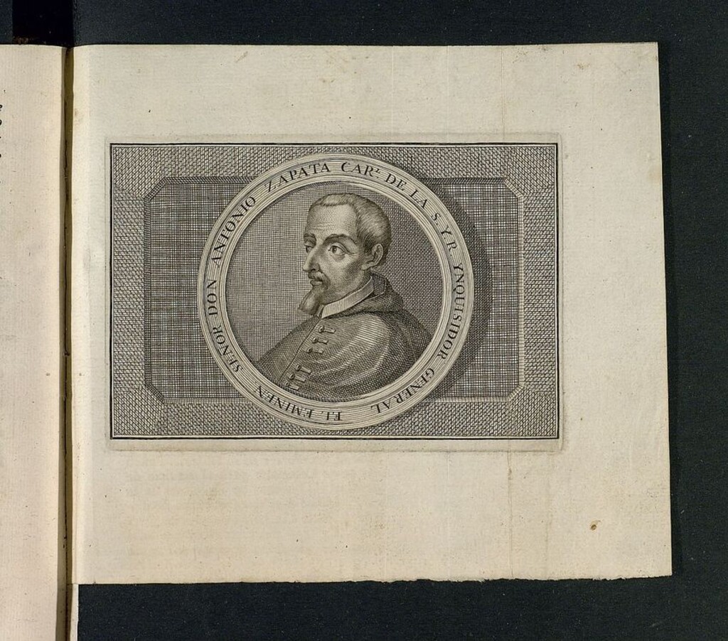 Miniatura de Retrato de Antonio Zapata, Cardenal de la Inquisición